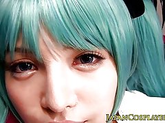 Сина коса hatsune мајко creampied